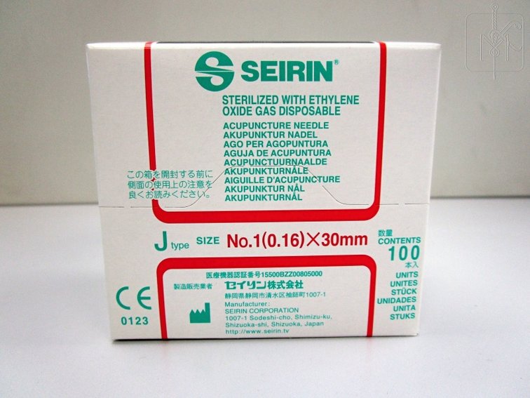 Seirin J-Type Needle rot, No. 1 0,16 x 30 mm Box