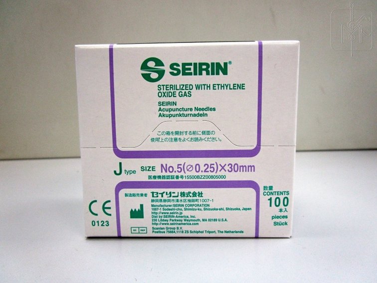 Seirin J-Type Needle violett, No. 5 0,25 x 30 mm Box